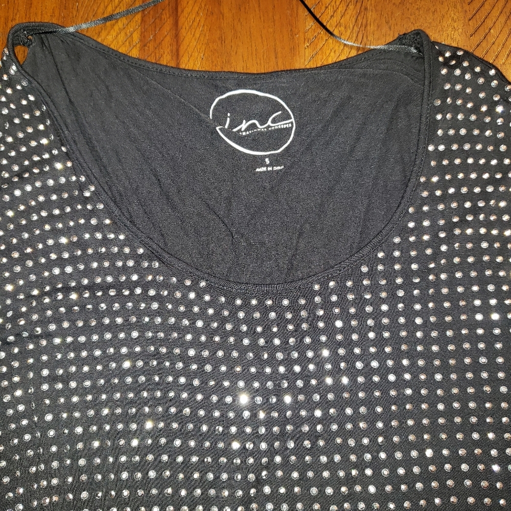 INC Rhinestone Top - Picture 5 of 11